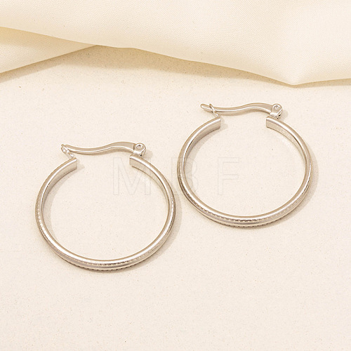 Stylish Stainless Steel Hoop Earrings for Women OK9057-7-1