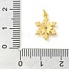 Snowflake Real 18K Gold Plated Rack Plating Brass Micro Pave Cubic Zirconia Pendants Charms KK-S396-11B-3