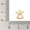 Christmas Theme Brass Micro Pave Cubic Zirconia Charms  KK-P278-02B-G-3