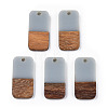 Resin & Walnut Wood Pendants RESI-S358-11C-1