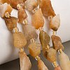 Natural Yellow Botswana Agate Beads Strands GG-CBA0B77-A21-02-1
