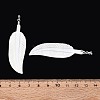 Natural Freshwater Shell Carved Big Pendants SHEL-N038-20P-4
