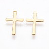 304 Stainless Steel Tiny Cross Charms X-STAS-P220-08G-2