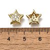 Star Brass Micro Pave Clear Cubic Zirconia Slide Charms ZIRC-I070-013G-3