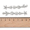 Brass Micro Pave Clear Cubic Zirconia Big Pendants CU-E004-02P-3