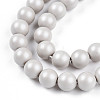 Baking Painted Pearlized Glass Pearl Bead Strands HY-N002-5mm-B05-4