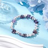 2Pcs Adjustable Natural Gemstone Braided Bracelets & Stretch Bracelet Sets BJEW-JB10997-4