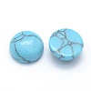 Synthetic Turquoise Cabochons G-P393-R13-8mm-2