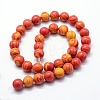 Synthetic Malachite Beads Strands X-G-I199-32-8mm-A-2