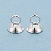 201 Stainless Steel Bead Cap Pendant Bails STAS-L244-27D-S-2