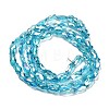 Electroplate Glass Beads Strands EGLA-P066-01A-AB14-2