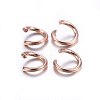 304 Stainless Steel Jump Rings STAS-O107-06RG-F-3