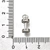 Brass Micro Pave Cubic Zirconia Charms KK-P295-19P-3