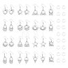 14 Pairs 14 Styles Glass Blank Dome Dangle Earrings EJEW-AB00021-1