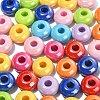 Opaque Acrylic European Beads FIND-CJC0003-66-4