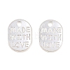 Tibetan Style Alloy Oval Charms LS-TIBEP-Q035-08S-NR-3