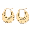 304 Stainless Steel Flower Stud Earrings for Women EJEW-Q009-03C-G-2