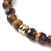 Reiki Natural Stone Beaded Bracelets Set BJEW-JB07256-11
