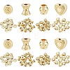 48Pcs 4 Style Alloy Beads FIND-BC0002-72-1