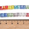 Electroplate Transparent Glass Beads Strands EGLA-K015-14A-4