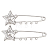 Starfish 304 Stainless Steel Safety Pins Brooch Findings SA-CBA098D-16E-P04-1