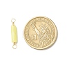 Natural Lemon Jade Connector Charms PALLOY-JF01454-08-2