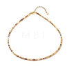 Natural Crackle Agate Beaded Necklaces for Women NJEW-JN03789-04-1