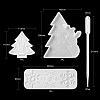 Christmas Theme DIY Display Silicone Molds DIY-LS0001-09-2
