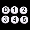 Opaque Acrylic European Beads AC-CBA1794-01-1