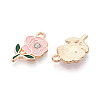 Alloy Rhinestone & Enamel Pendants ENAM-T024-63B-G-2