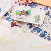 6Rolls 6 Styles Segment Dyed Polyester Thread NWIR-TA0001-47A-4