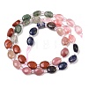 Cherry Quartz Glass & Natural Red Jasper & Sodalite & Green Strawberry Quartz & Rhodonite Beads Strands G-Z135-A06-4