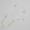 Miyuki & Natural Freshwater Pearl Braided Necklace for Women PI7820-5-1