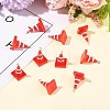 10Pcs Resin Iron Pendants RESI-FS0002-06-7