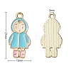 27Pcs 27 Style Light Gold Alloy Enamel Pendants ENAM-YW0001-77-3