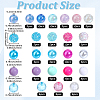 Round Resin Rhinestone & Acrylic & ABS Plastic Imitation Pearl Beads Findings Kits RESI-PA0001-42-2