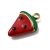 304 Stainless Steel Enamel Pendants STAS-I355-13G-01-2