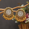 Sunflower Zinc Alloy Chandelier Earrings HD8181-1-1