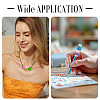 50Pcs 5 Styles UV Plating Opaque Acrylic Beads PACR-TA0001-31A-10