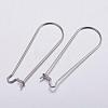 316 Surgical Stainless Steel Hoop Earrings Settings STAS-K146-040-39x14mm-1