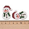 Christmas Themes Opaque Printed Acrylic Pendants OACR-B037-02-3