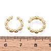 Brass Pave Cubic Zirconia Cuff Earrings EJEW-T049-03B-G-4