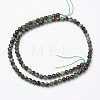 Natural Ruby in Zoisite Bead Strands G-P213-35-3