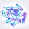 Spray Painted Glass Pendants X-GGLA-S043-01B-1