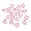 Dyed & Heated Glass Bead Caps GLAA-C042-01K-1