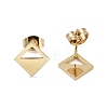 PVD Vacuum Plating 304 Stainless Steel Stud Earrings for Women EJEW-A048-29G-2