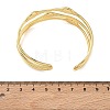 Brass Enamel Multi-strand Cuff Bangles for Women BJEW-A173-01G-01-5
