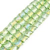 AB Color Plated Transparent Glass Beads Strands EGLA-P051-06A-A12-1