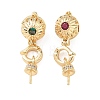 Brass Micro Pave Cubic Zirconia Peg Bails KK-C172-16G-1