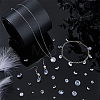 160Pcs 8 Styles Cubic Zirconia Pointed Back Pendants ZIRC-FH0001-52-5